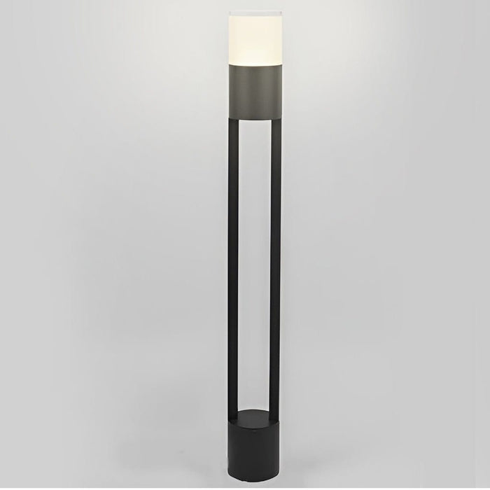 Round Minimalist Outdoor Post Lights Waterproof LED Pole Light Outdoor Lights