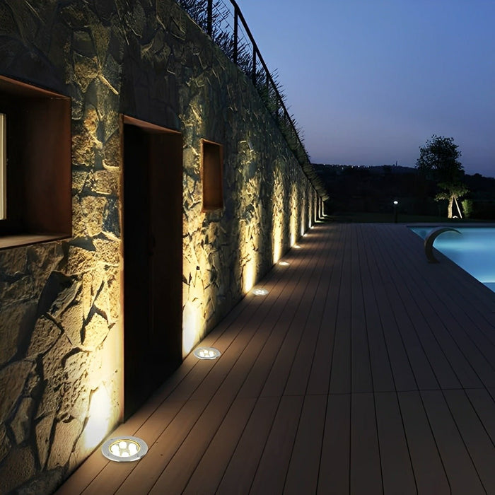 In-Ground Landscape Uplight, Outdoor LED Wall Washer, Weatherproof Architectural Accent for Garden/Pathway/Driveway