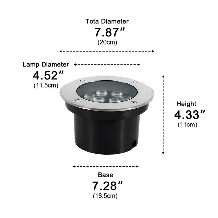 In-Ground Landscape Uplight, Outdoor LED Wall Washer, Weatherproof Architectural Accent for Garden/Pathway/Driveway