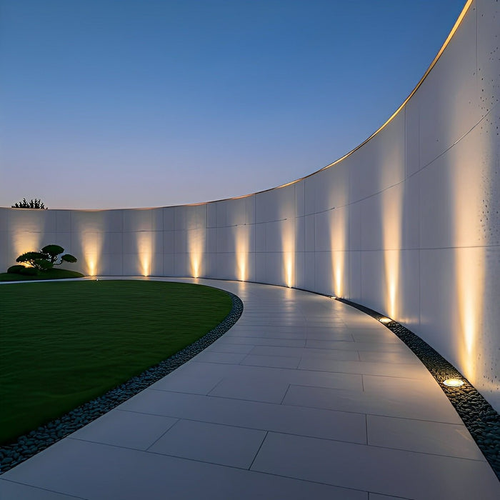 In-Ground Landscape Uplight, Outdoor LED Wall Washer, Weatherproof Architectural Accent for Garden/Pathway/Driveway