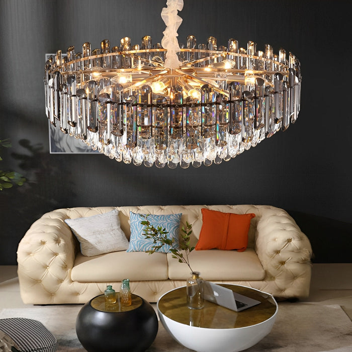 Multi-Layer Crystal Modern Chandelier - Contemporary Design / Dimmable Lighting - Elegant Home Decor Fixture