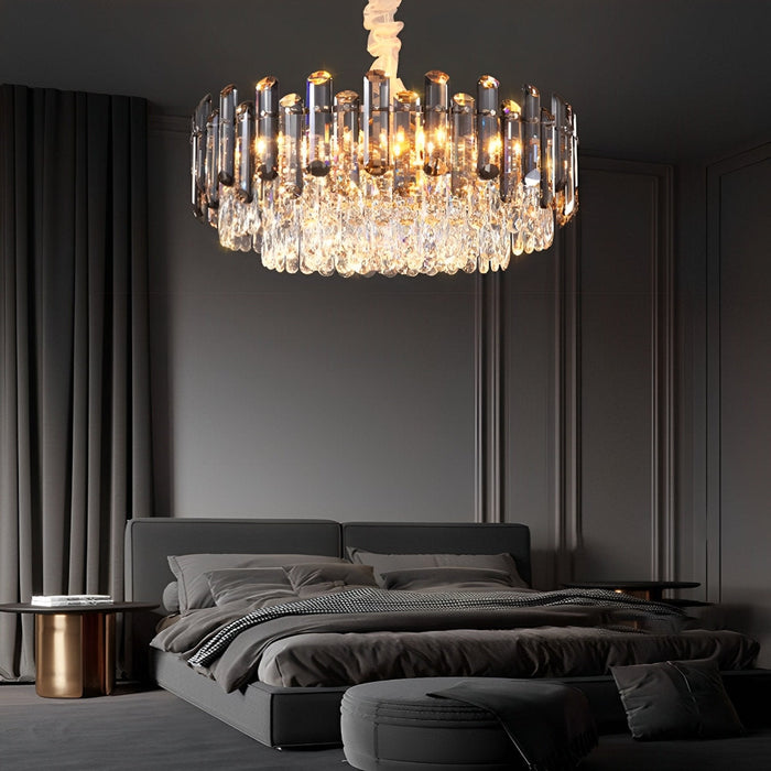 Multi-Layer Crystal Modern Chandelier - Contemporary Design / Dimmable Lighting - Elegant Home Decor Fixture