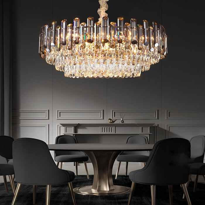 Multi-Layer Crystal Modern Chandelier - Contemporary Design / Dimmable Lighting - Elegant Home Decor Fixture