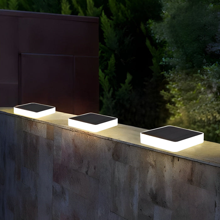 Solar Powered LED Deck Lights, Waterproof Step and Railing Accent Lighting for Patio/Stairs/Fence