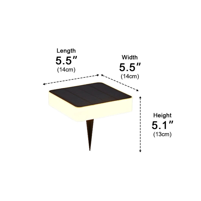 Solar Powered LED Deck Lights, Waterproof Step and Railing Accent Lighting for Patio/Stairs/Fence