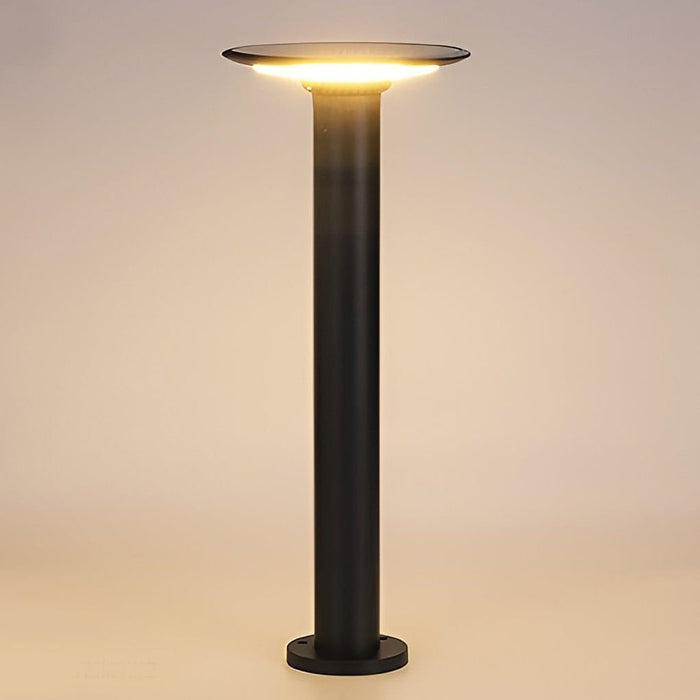 Round UFO Shaped LED Waterproof Solar Path Lights Outdoor Post Lights
