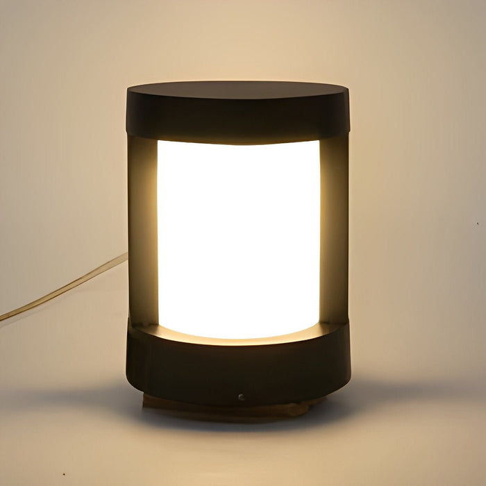 Hardwired LED Round Pathway Light, Modern Waterproof Wall Sconce for Garden/Patio/Yard