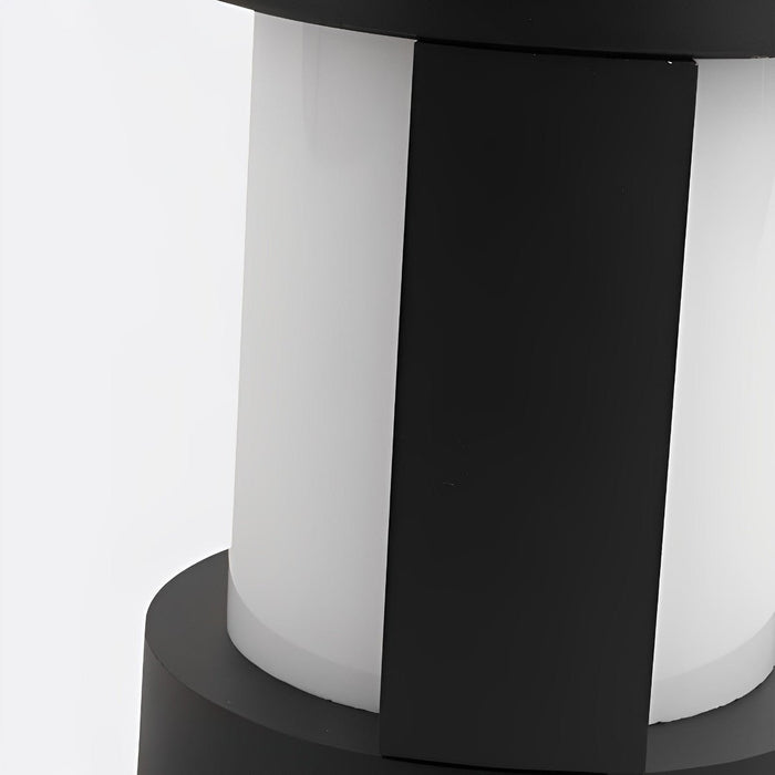 Hardwired LED Round Pathway Light, Modern Waterproof Wall Sconce for Garden/Patio/Yard