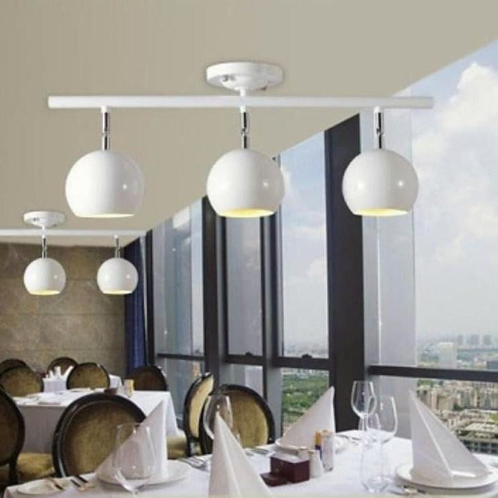 3-light Bowled Metal Flush Mount Downlight Ceiling Light
