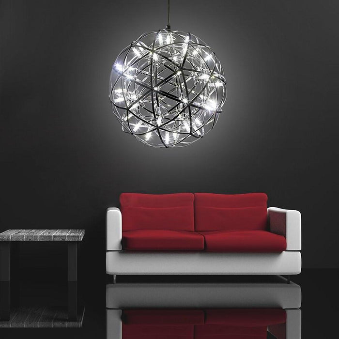 12'' Sphere Lantern Pendant LED Modern Metal Kitchen Island Ceiling Lighting