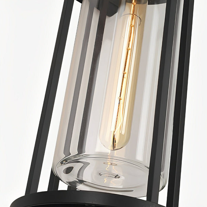 Modern Cylinder Outdoor Wall Sconce, Waterproof LED Porch/Yard Light, Die-cast Aluminum, 3000K Warm White