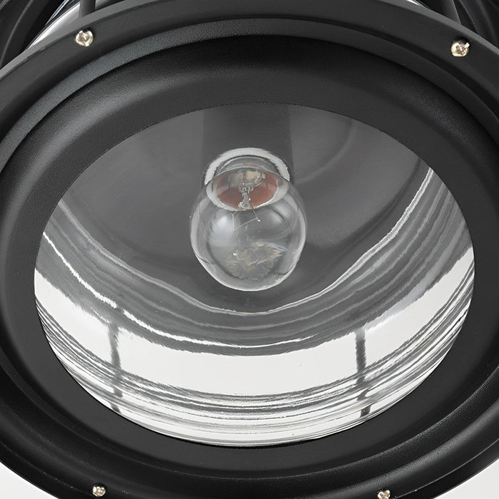 Rustic Modern Outdoor Ceiling Light, Super Bright LED, Black Round for Patio/Sunroom/Courtyard