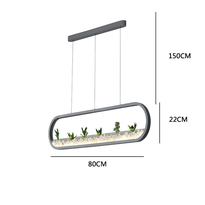 Rounded Corners Rectangular Modern Kitchen Pendant Lights Ceiling Light