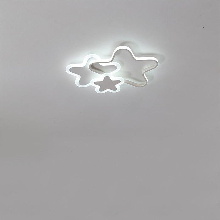 Triple Star Flush Mount Light LED Ceiling Light for Baby Kids Lighting