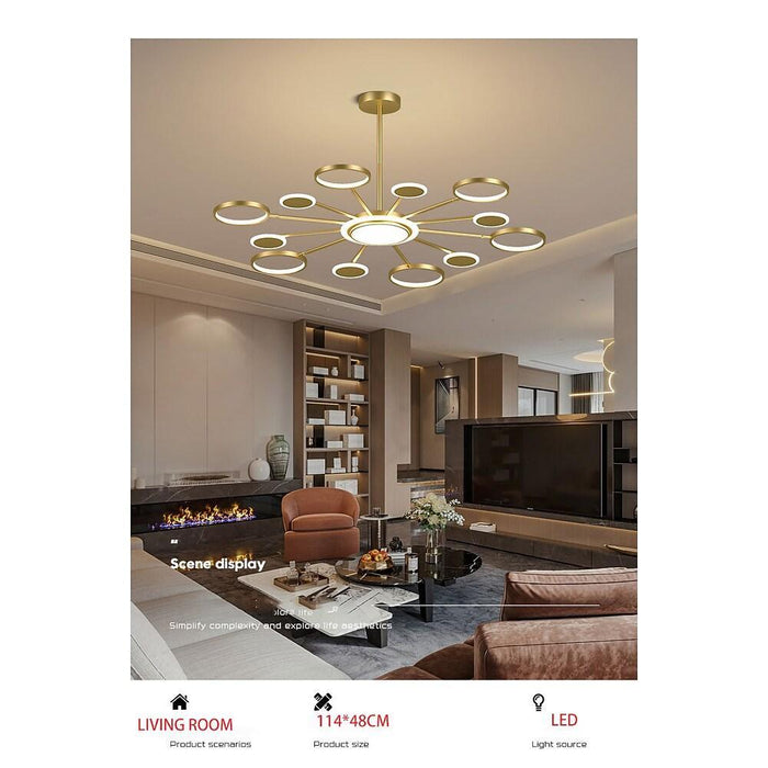 Arbitrary Multiple Circle LED Nordic Ceiling Lights Chandeliers Pendant Light