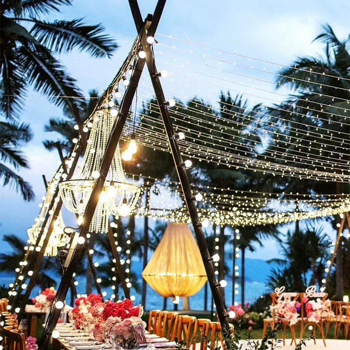 Crystal Chandelier Set - Outdoor Wedding Lighting - Luxury Standing Lamp - Waterproof Event Decor