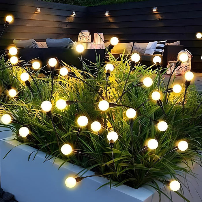 Firefly Outdoor Lawn Lights - Low Voltage Waterproof LED Garden Pathway Lighting - Set of 4