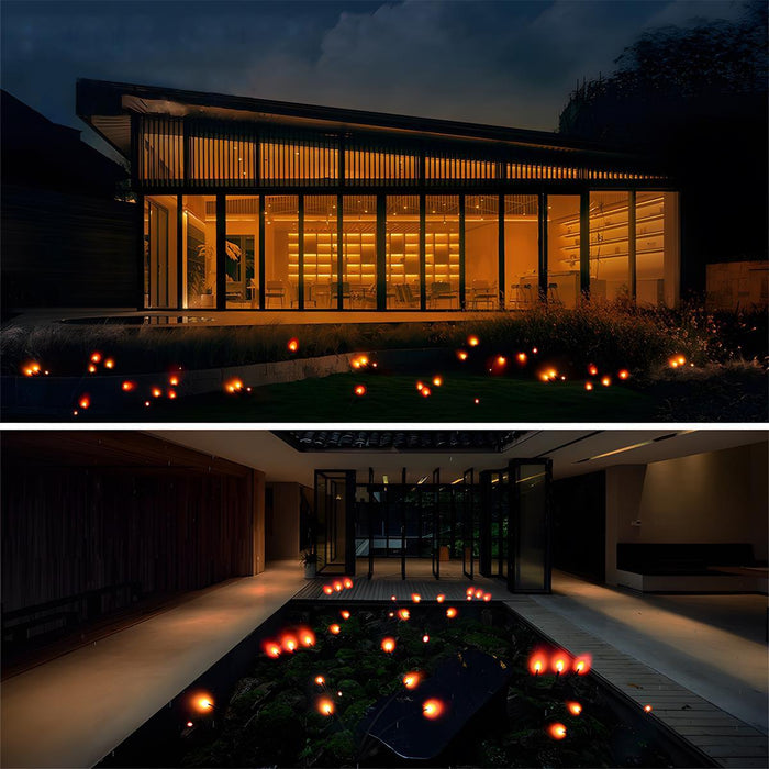 Firefly Outdoor Lawn Lights - Low Voltage Waterproof LED Garden Pathway Lighting - Set of 4