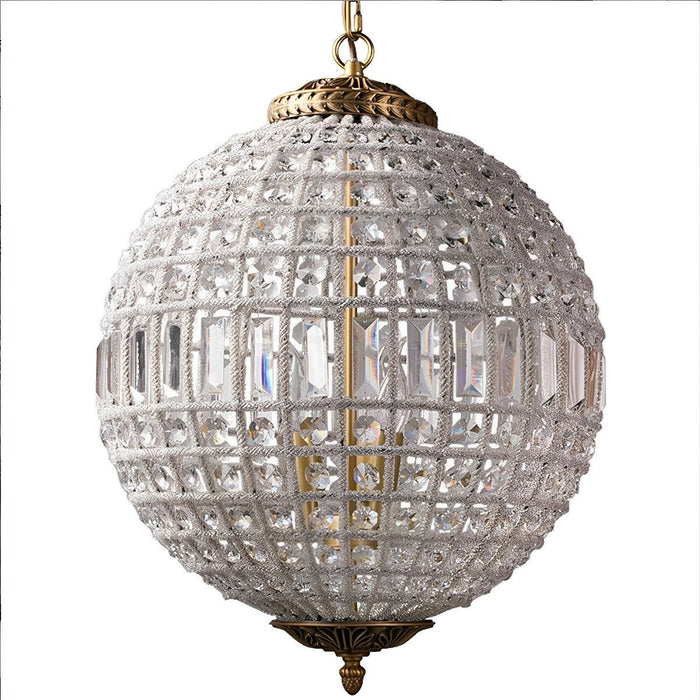 Crystal Chandelier Light - Shining Morocco Ball Design - Luxury Vintage Ceiling Pendant