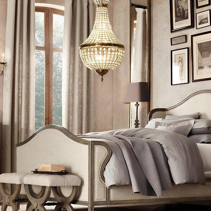 Chandelier Light - Retro Luxury Crystal Hanging Pendant for Dining Room, Living Room