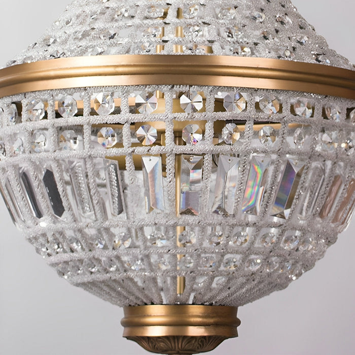 Chandelier Light - Retro Luxury Crystal Hanging Pendant for Dining Room, Living Room