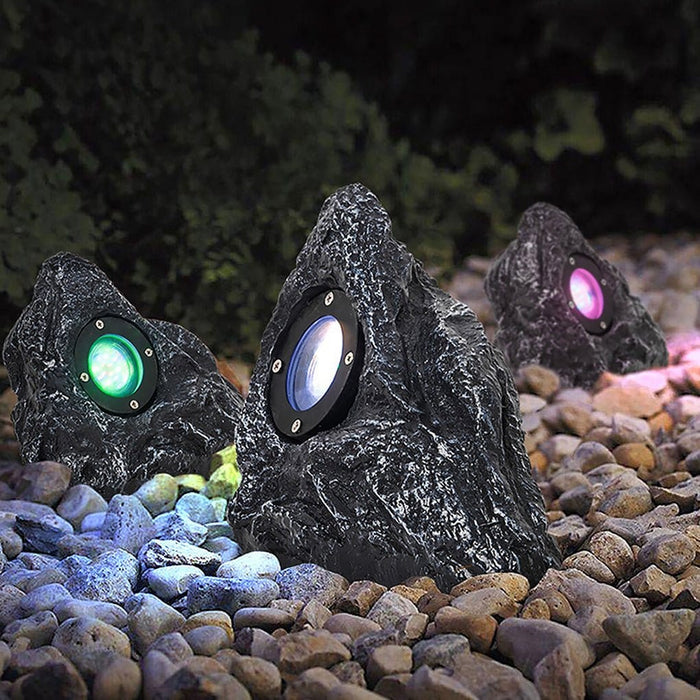 Resin Stone Waterproof IP54 LED Color Changing Modern Outdoor Light