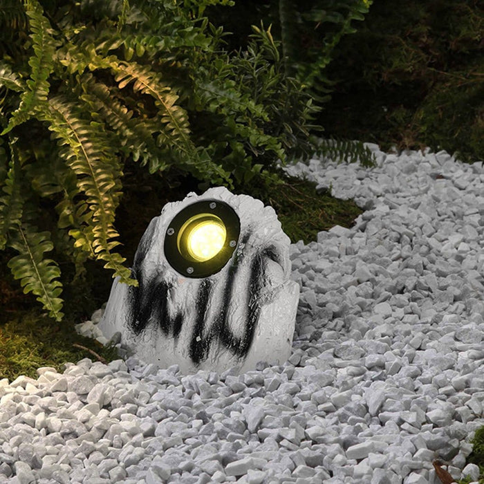 Resin Stone Waterproof IP54 LED Color Changing Modern Outdoor Light