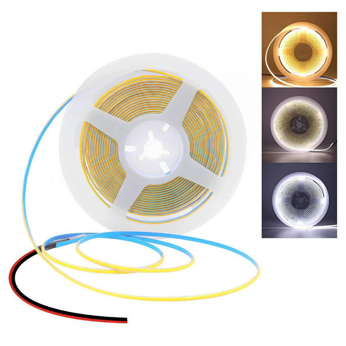 Recessed COB LED Linear Light, Flexible Slim Profile, DC 24V, High CRI, Indoor Accent/Cove Lighting