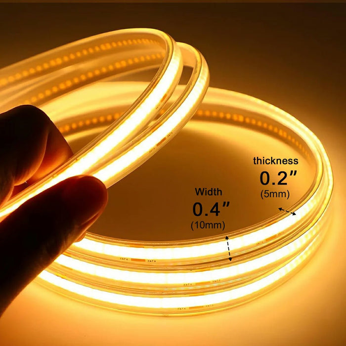 Solar COB Flexible Linear Light - Outdoor Recessed / Indoor Stripe, Waterproof DIY LED