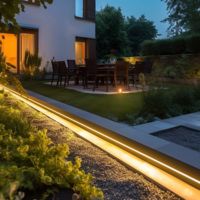 Solar COB Flexible Linear Light - Outdoor Recessed / Indoor Stripe, Waterproof DIY LED