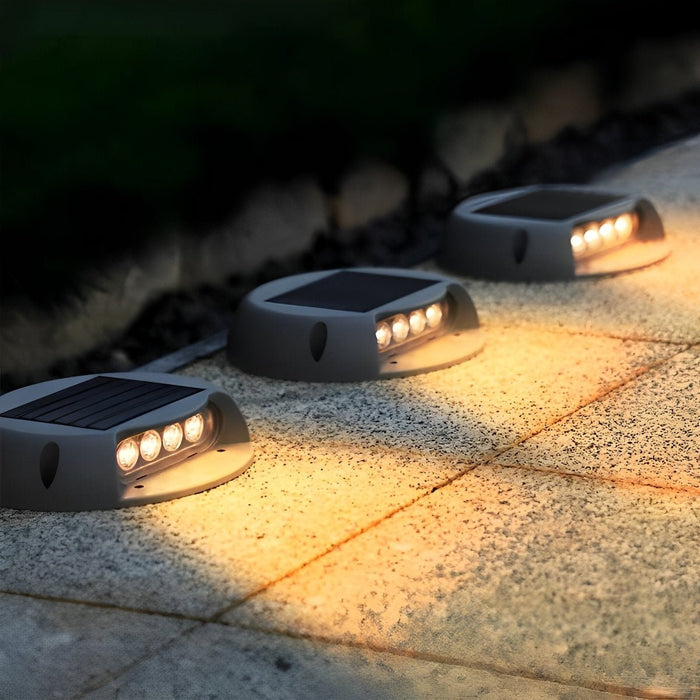 Solar Deck Stair Lights - LED Outdoor Step Lighting - Pathway Sconces - Landscape Illumination