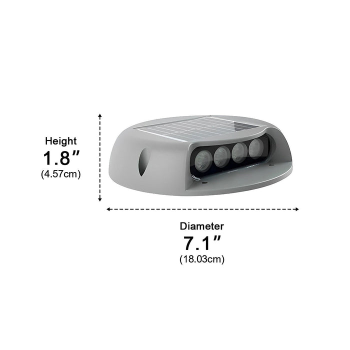 Solar Deck Stair Lights - LED Outdoor Step Lighting - Pathway Sconces - Landscape Illumination