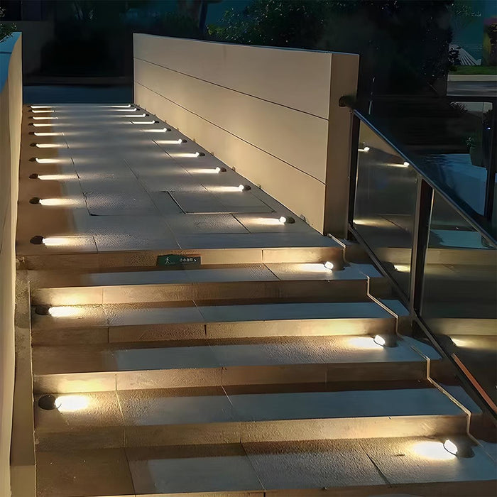Solar Deck Stair Lights - LED Outdoor Step Lighting - Pathway Sconces - Landscape Illumination