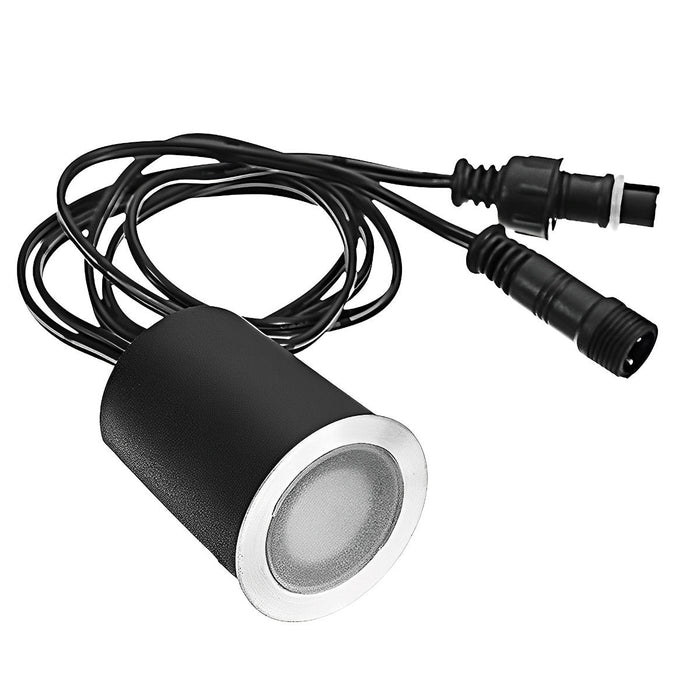 LED Recessed Deck Stair Lights - Outdoor Step Lighting, In-Ground Garden Pathway Lamps