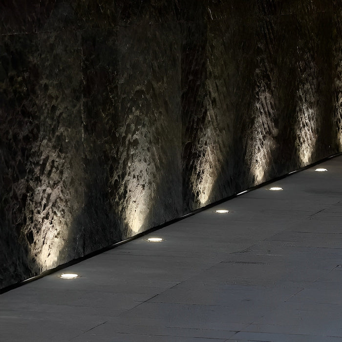LED Recessed Deck Stair Lights - Outdoor Step Lighting, In-Ground Garden Pathway Lamps