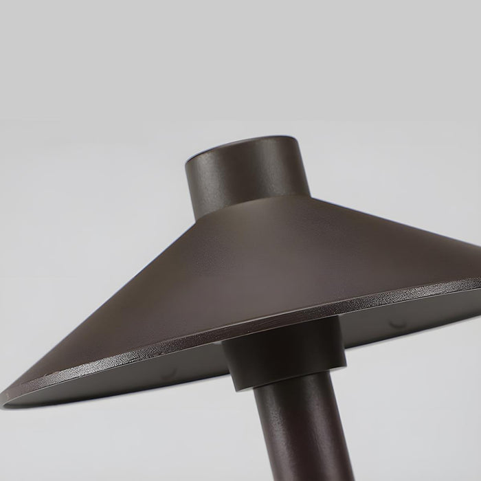 Mushroom Solar Pathway Light - Outdoor LED Landscape Lighting, Ground Insert