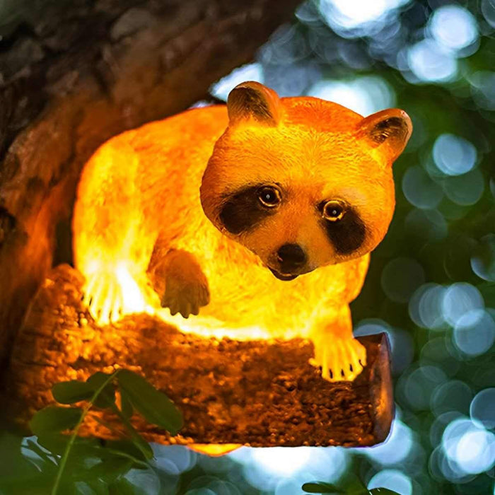 Solar Outdoor Animal LED Hanging Light - Waterproof Tree Decor, Garden Pathway Accent