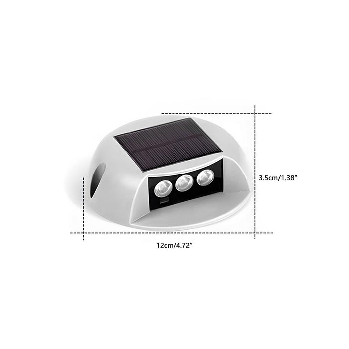 Solar Outdoor RGB LED Step Deck Lights - Waterproof / Automatic Dusk-to-Dawn / Easy Install