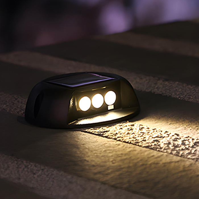 Solar Outdoor RGB LED Step Deck Lights - Waterproof / Automatic Dusk-to-Dawn / Easy Install