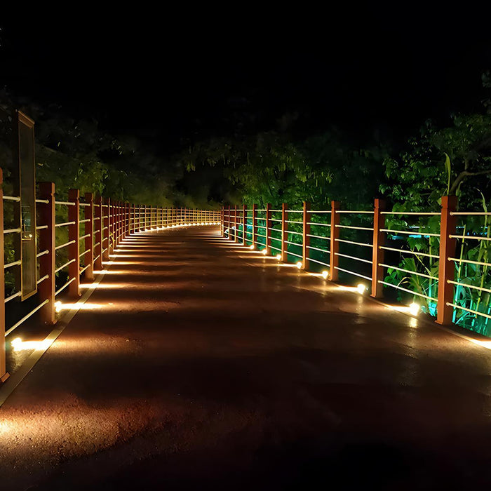 Solar Outdoor RGB LED Step Deck Lights - Waterproof / Automatic Dusk-to-Dawn / Easy Install
