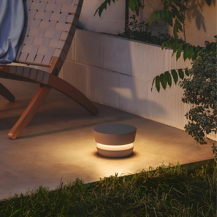 Solar Outdoor Landscape Light - Waterproof 360-Degree Beam Round LED Pathway Lighting