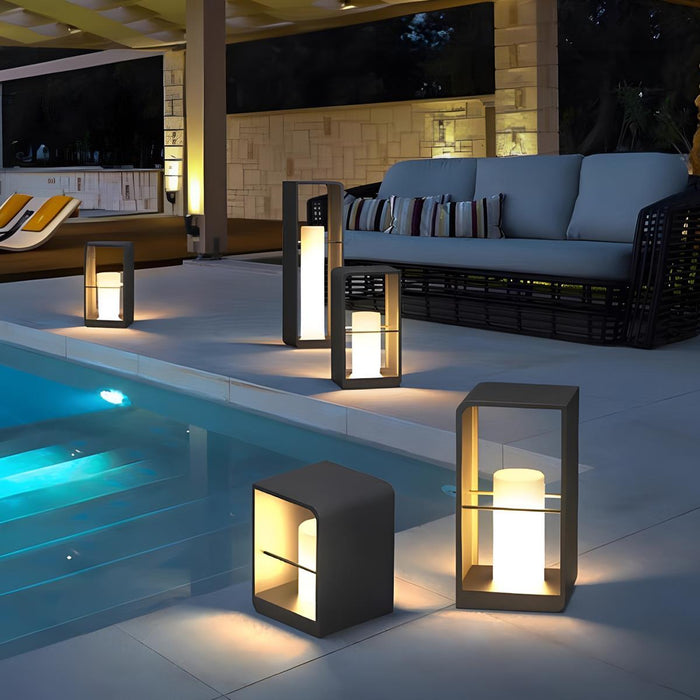Archway Frame LED Outdoor Landscape Lighting - Solar/Hardwired, Waterproof, Garden/Yard