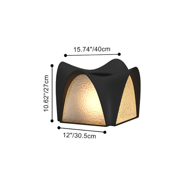Outdoor Post Light - Waterproof Black LED, Solar Powered for Garden, Patio, Pathway