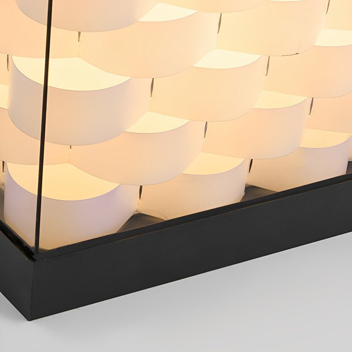 Solar Cubed Weave Outdoor Post Lights - Modern Square Pixel Cube, LED Post Cap / Pillar Light