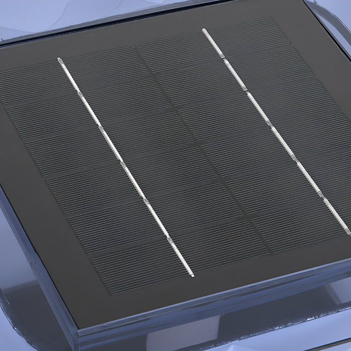 Solar Cubed Weave Outdoor Post Lights - Modern Square Pixel Cube, LED Post Cap / Pillar Light