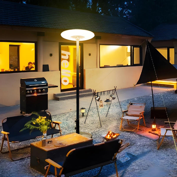 Solar Waterproof Dish Moving / Lifting Outdoor LED Floor Lamp, Street Post Light Column