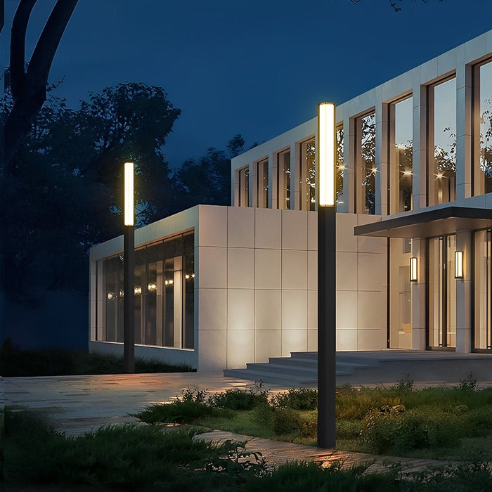 Outdoor High Pole Post Lights - Waterproof Decorative Pathway Lighting, Villa Courtyard - Hardwired Landscape Illumination