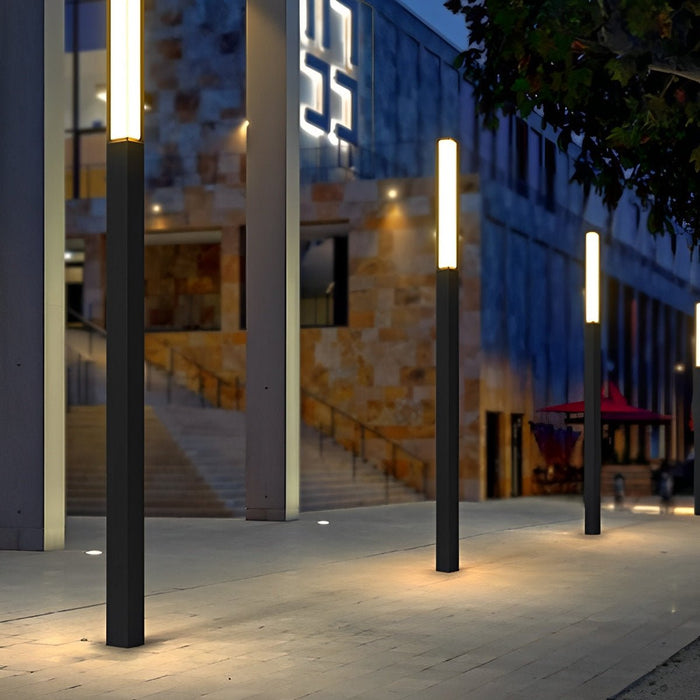 Outdoor High Pole Post Lights - Waterproof Decorative Pathway Lighting, Villa Courtyard - Hardwired Landscape Illumination
