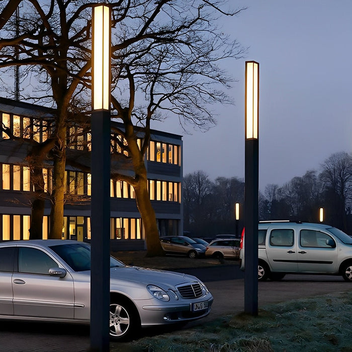 Outdoor High Pole Post Lights - Waterproof Decorative Pathway Lighting, Villa Courtyard - Hardwired Landscape Illumination