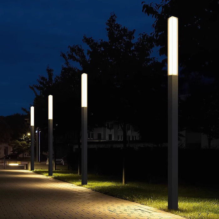 Outdoor High Pole Post Lights - Waterproof Decorative Pathway Lighting, Villa Courtyard - Hardwired Landscape Illumination